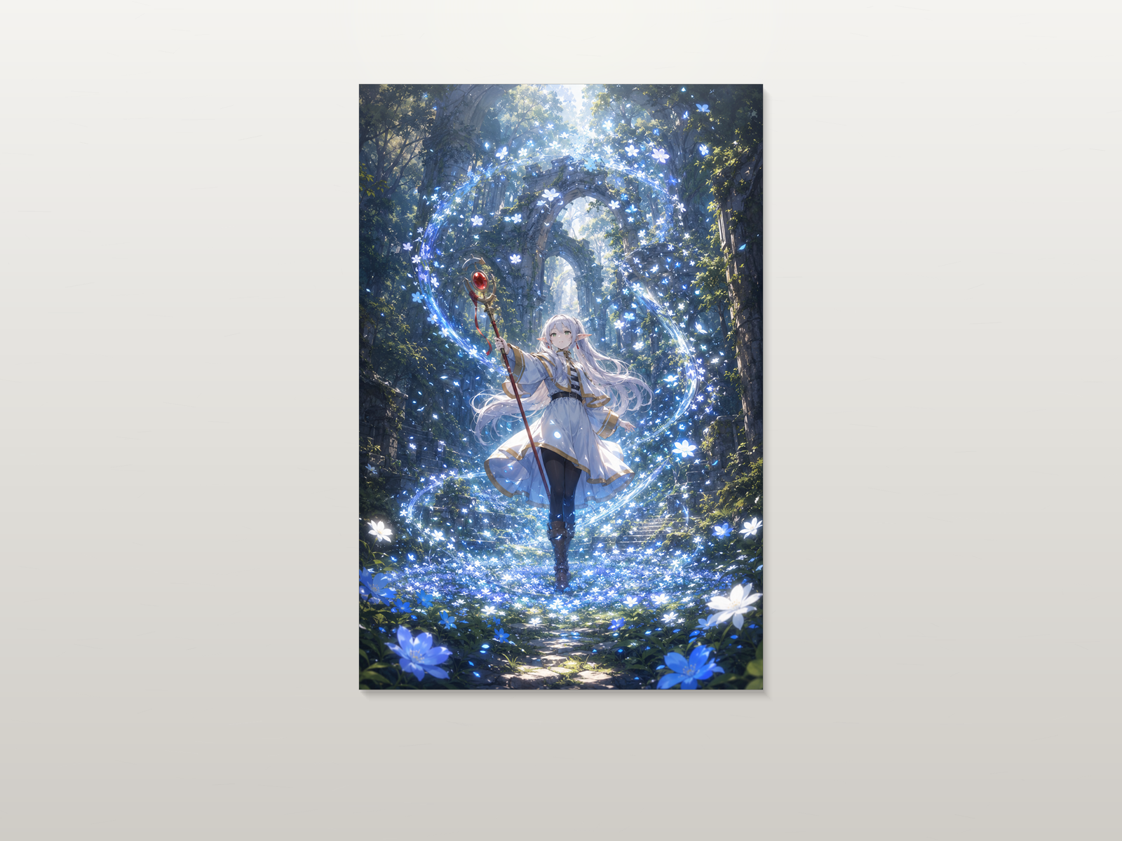 Frieren inspired canvas poster artwork 02