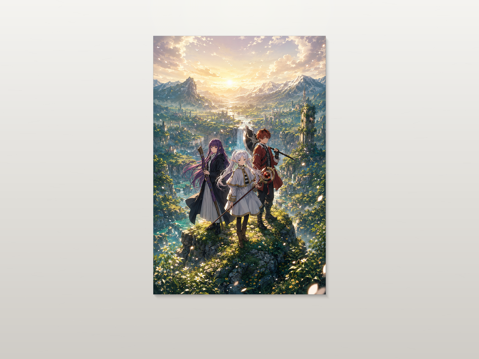 Frieren inspired canvas poster artwork 03