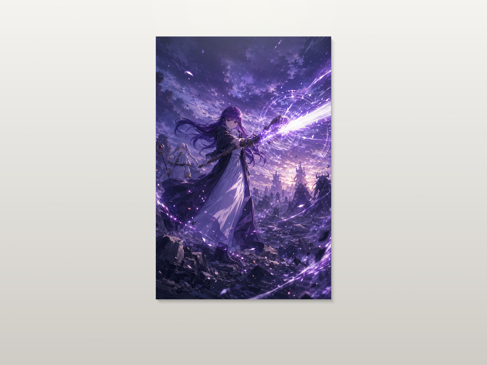 Frieren inspired canvas poster artwork 04