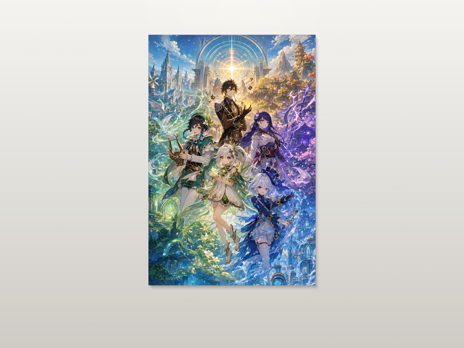 Genshin Impact inspired canvas poster artwork 04