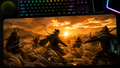 Ghost of Tsushima inspired XXL gaming mouse pad 08 Non-LED