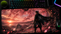 Ghost of Tsushima inspired XXL gaming mouse pad 09 Non-LED