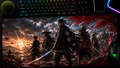 Ghost of Tsushima inspired XXL gaming mouse pad 10 Non-LED