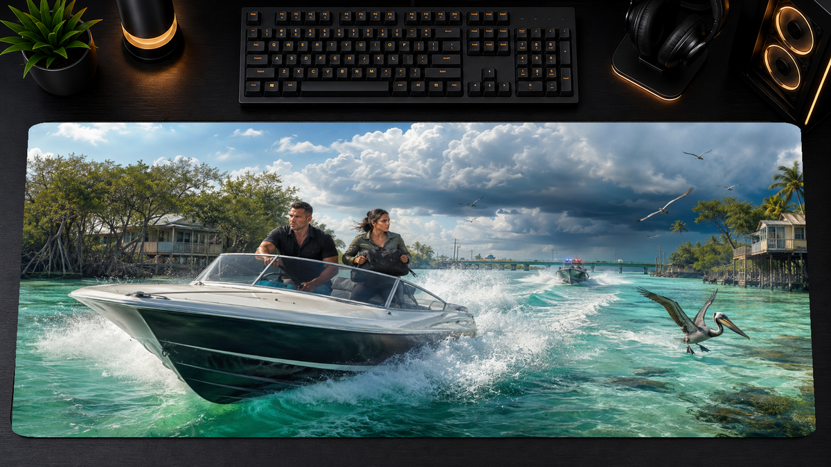 GTA VI Inspired XXL Gaming Mouse Pad 09