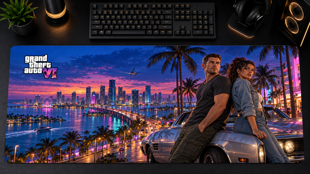 GTA VI Inspired XXL Gaming Mouse Pad 15