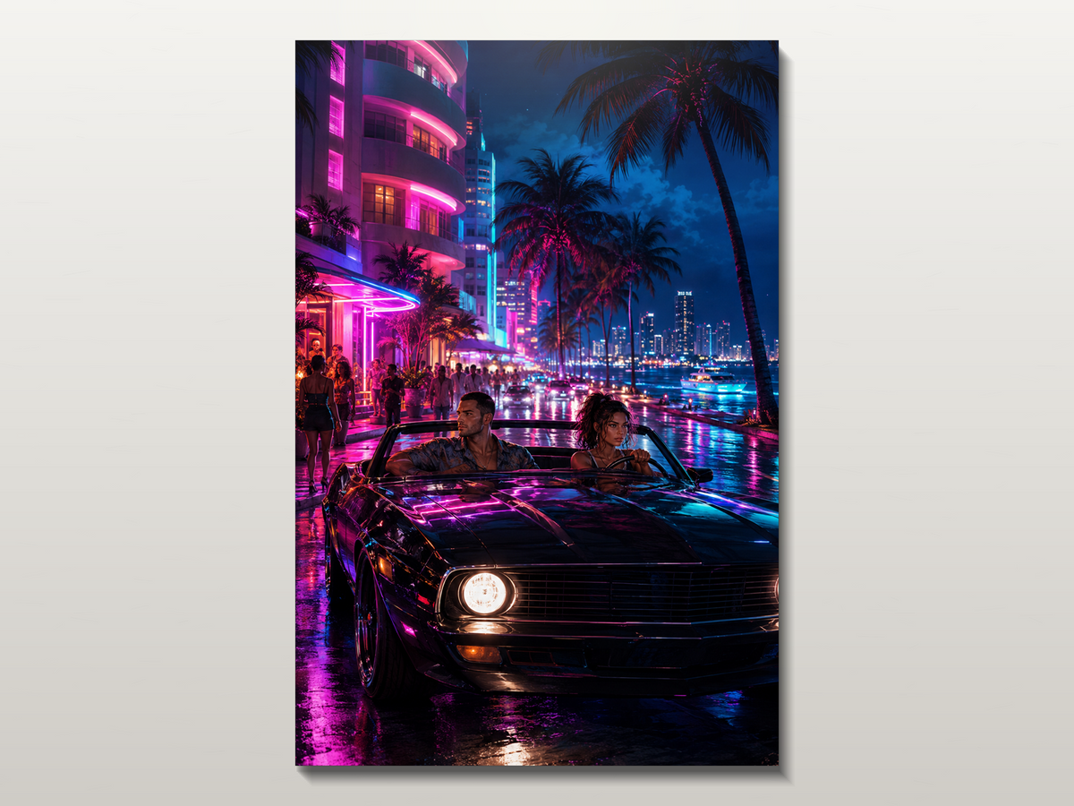 GTA VI Inspired Canvas Poster 01