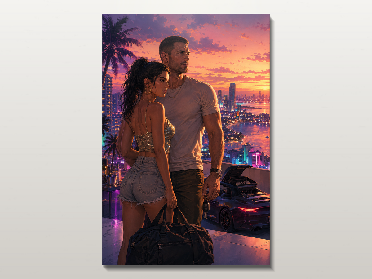 GTA VI Inspired Canvas Poster 03
