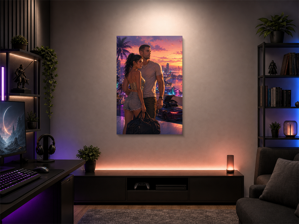 GTA VI Inspired Canvas Poster 03
