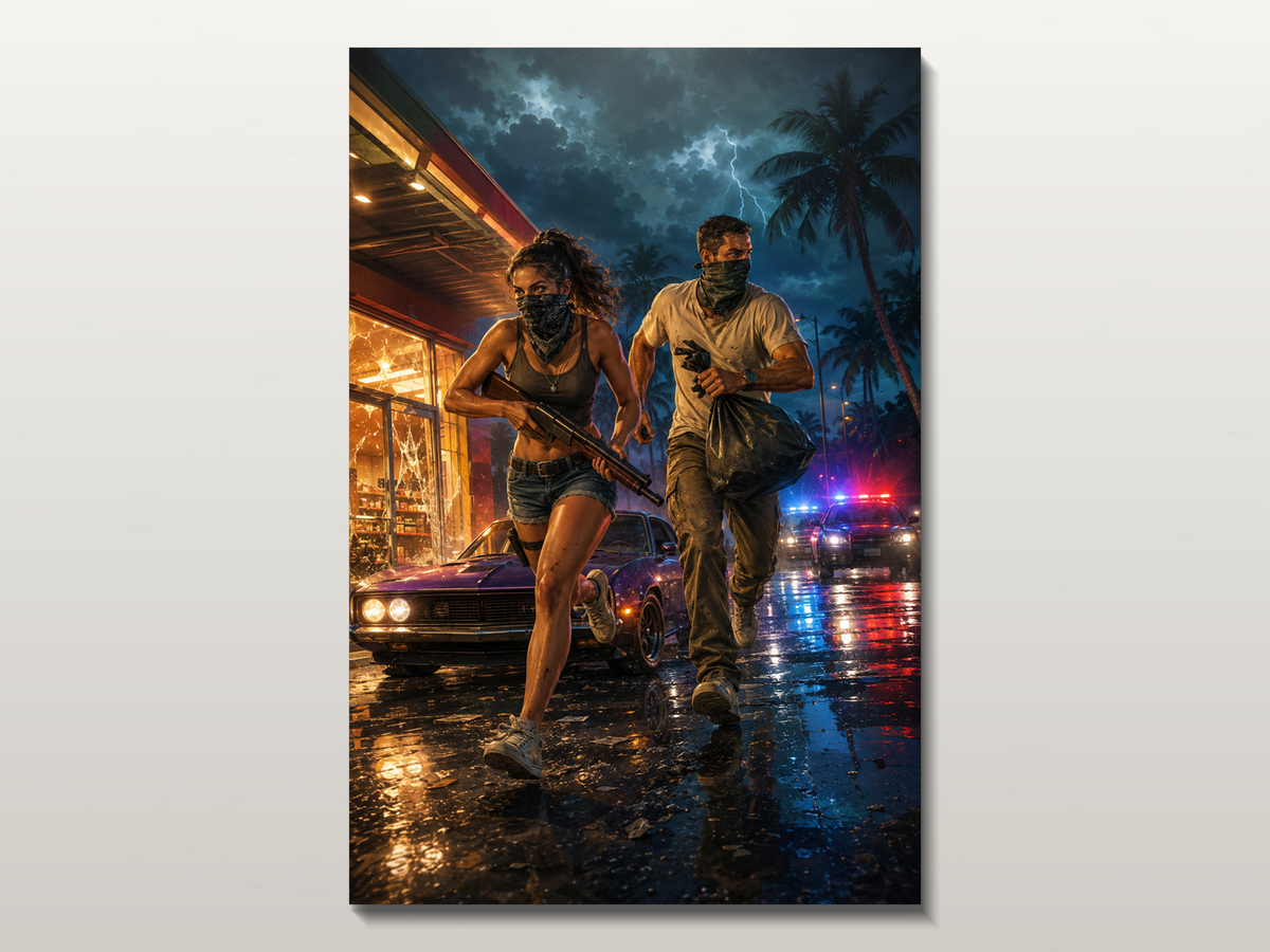 GTA VI Inspired Canvas Poster 05