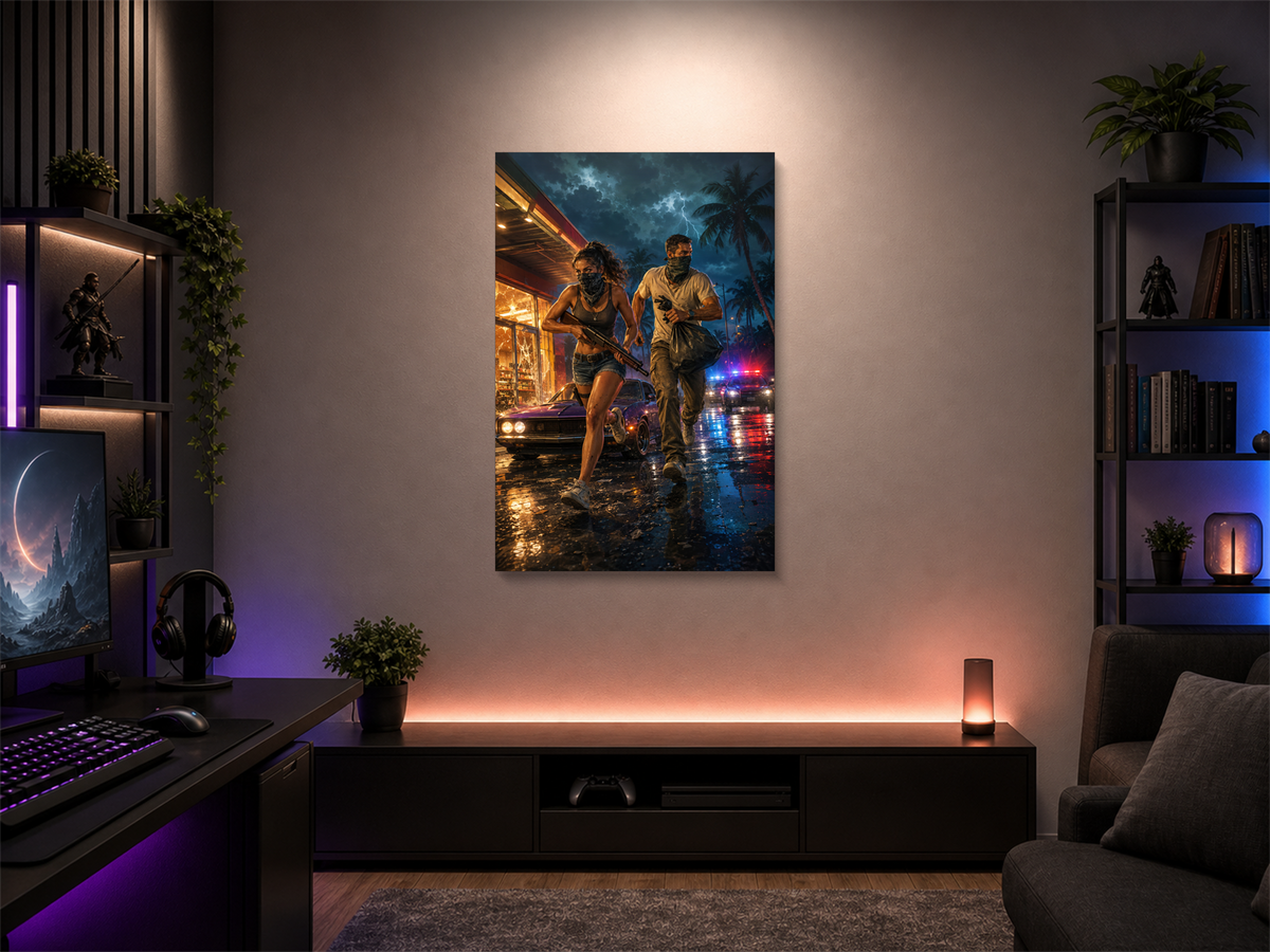 GTA VI Inspired Canvas Poster 05