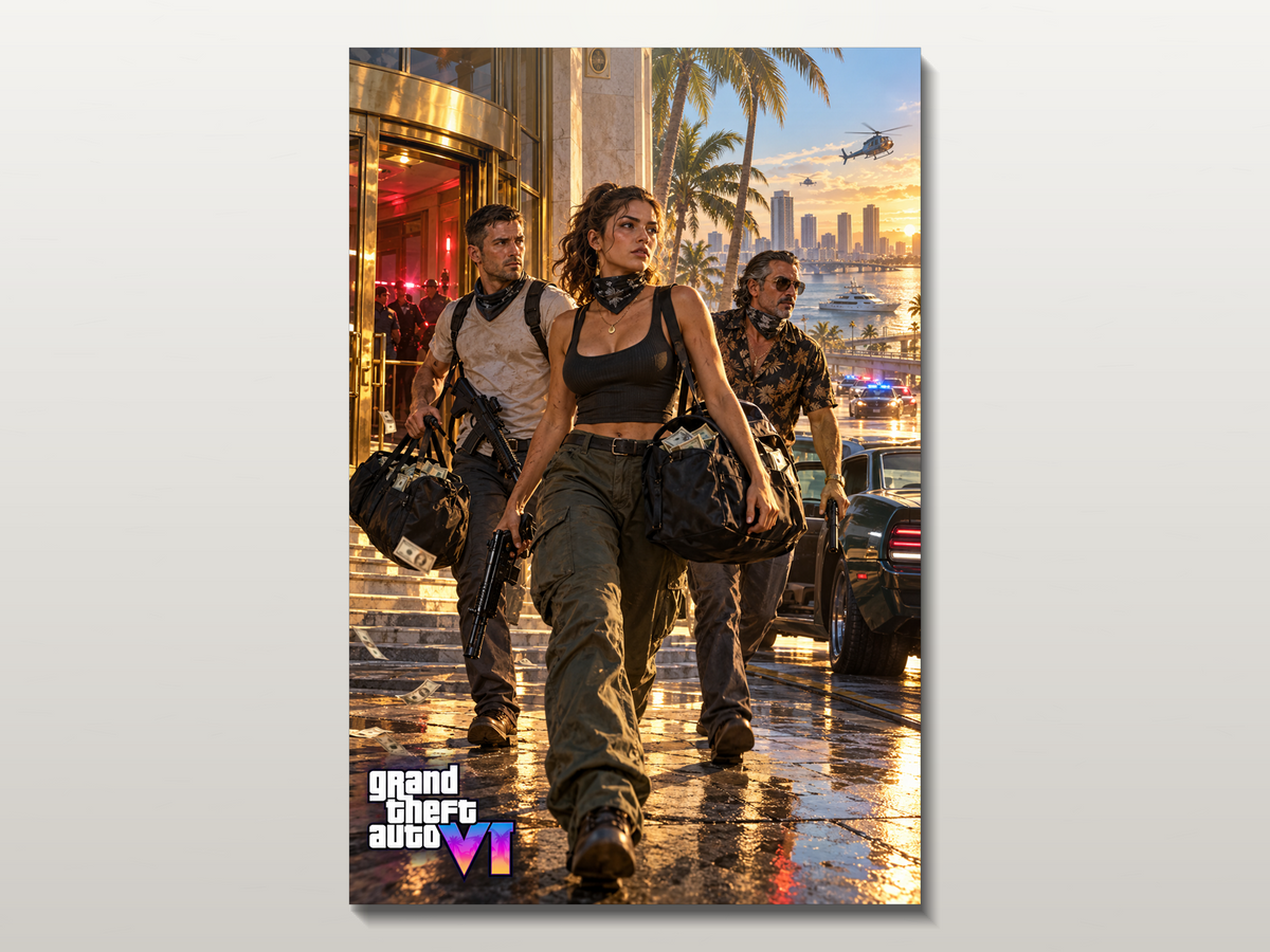 GTA VI Inspired Canvas Poster 07