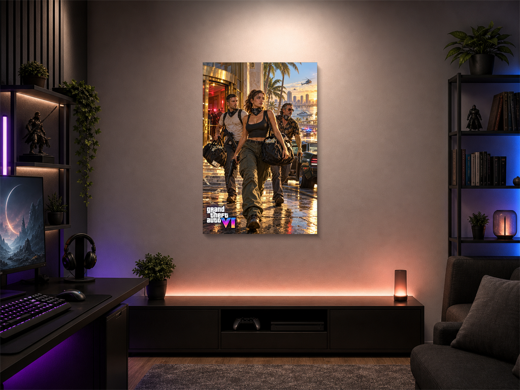 GTA VI Inspired Canvas Poster 07