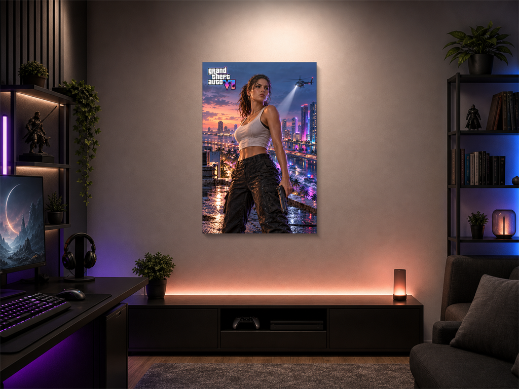 GTA VI Inspired Canvas Poster 09
