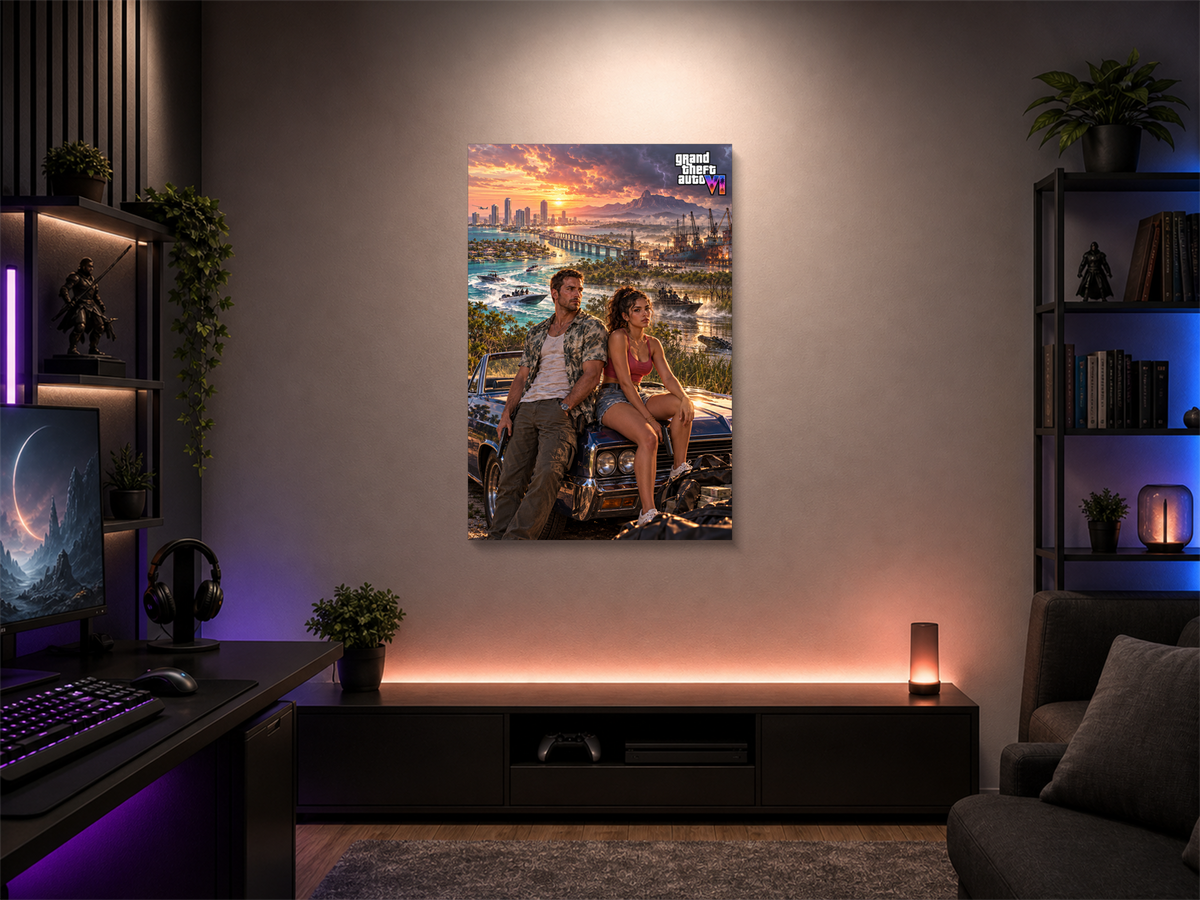 GTA VI Inspired Canvas Poster 10