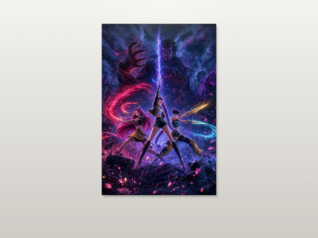 K-Pop Warriors inspired canvas poster artwork 02
