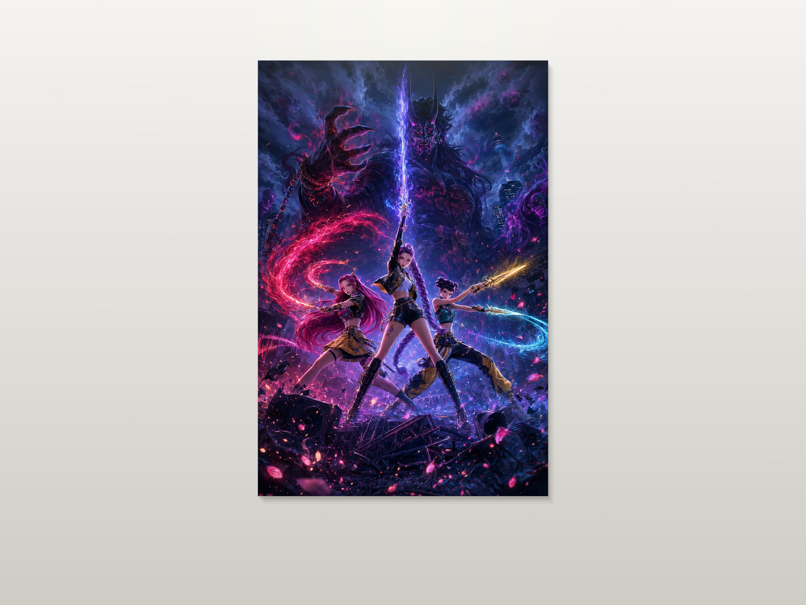 K-Pop Warriors inspired canvas poster artwork 02