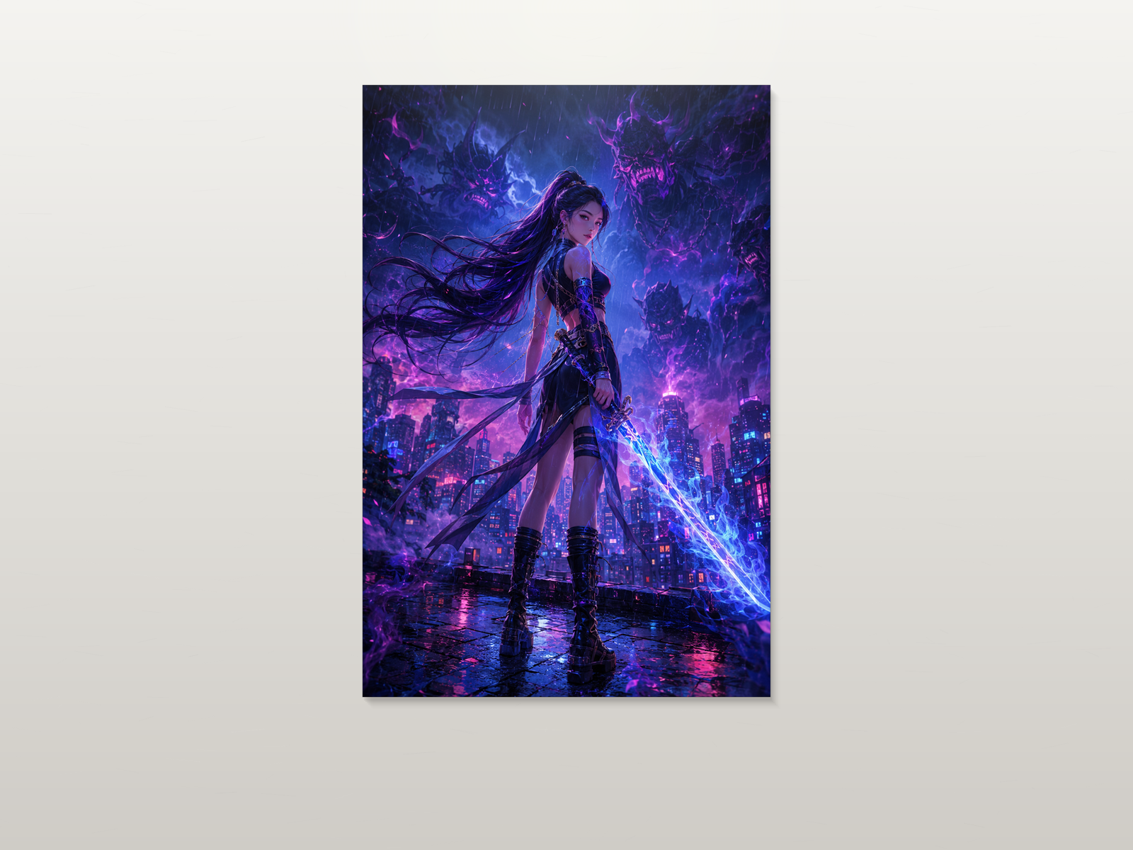 K-Pop Warriors inspired canvas poster artwork 04