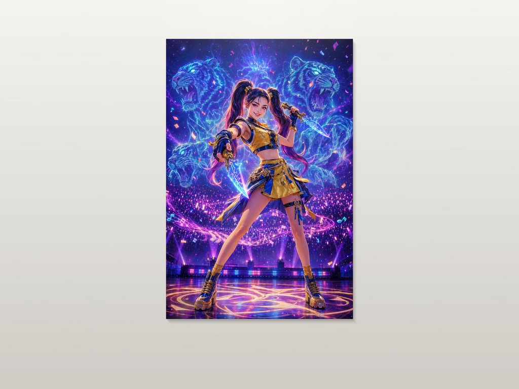 K-Pop Warriors inspired canvas poster artwork 05