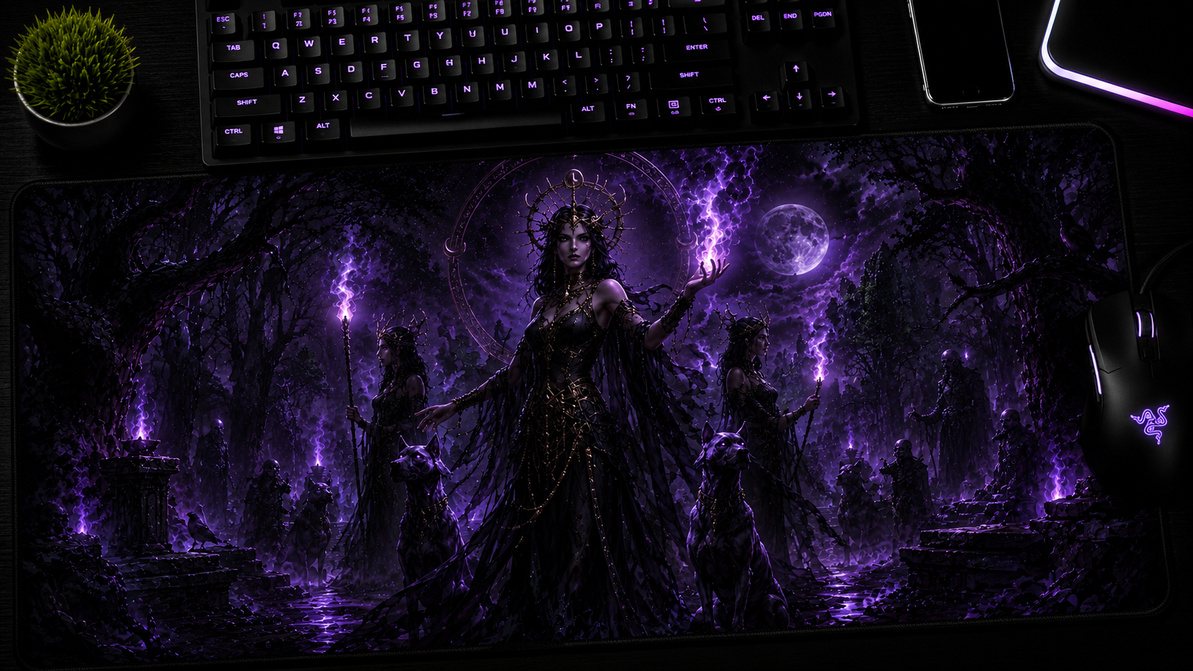 Hades 2 Inspired XXL Gaming Mouse Pad 03 Non-LED