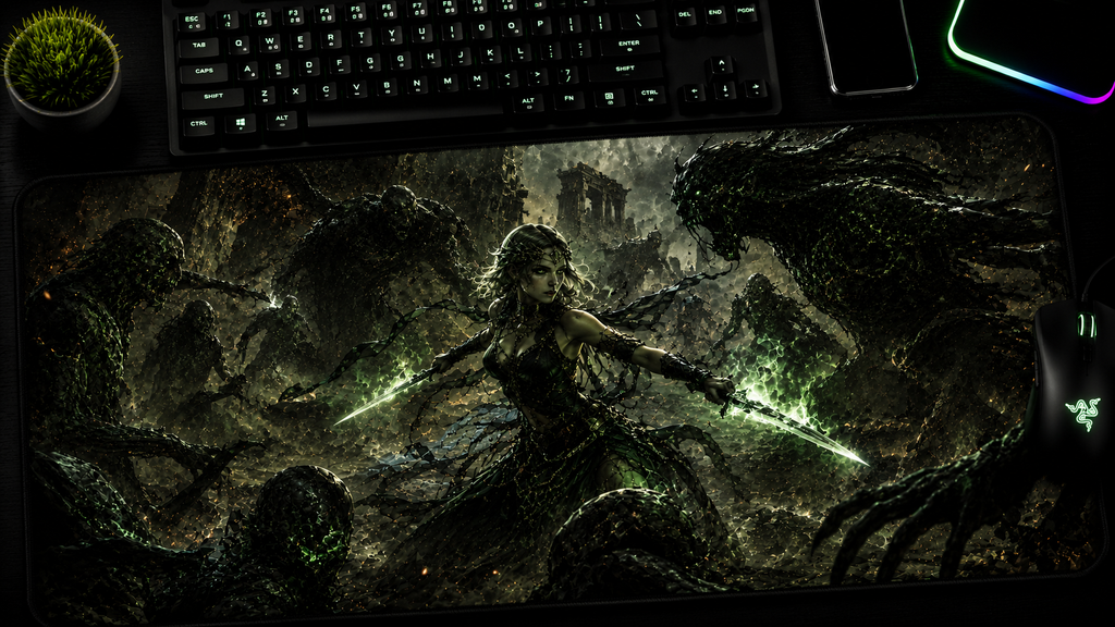 Hades 2 Inspired XXL Gaming Mouse Pad 06 Non-LED