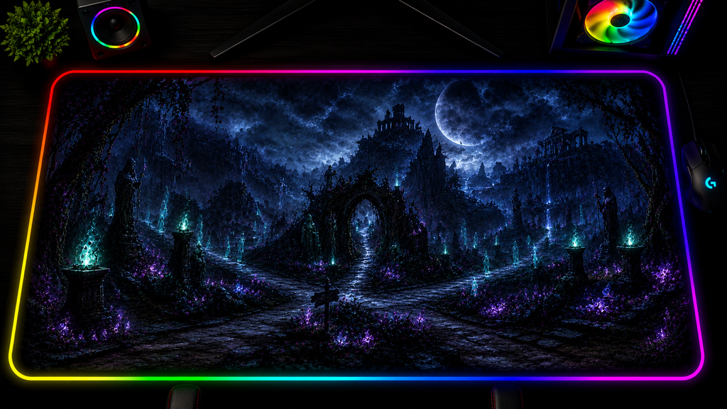 Hades 2 Inspired XXL Gaming Mouse Pad 08 LED