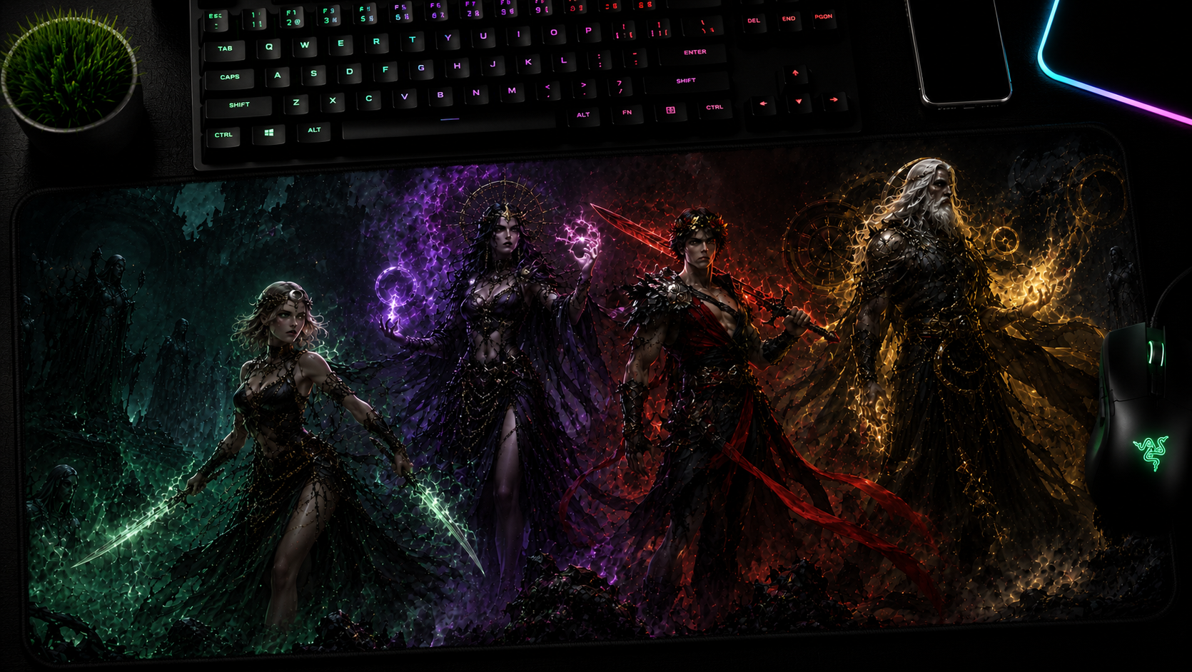 Hades 2 Inspired XXL Gaming Mouse Pad 10 Non-LED