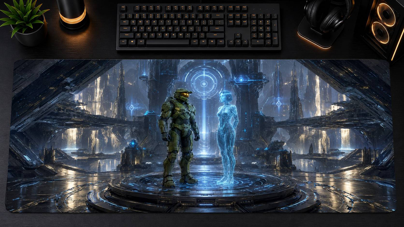 Halo inspired XXL gaming mouse pad 02 Non-LED version, 3 mm thick