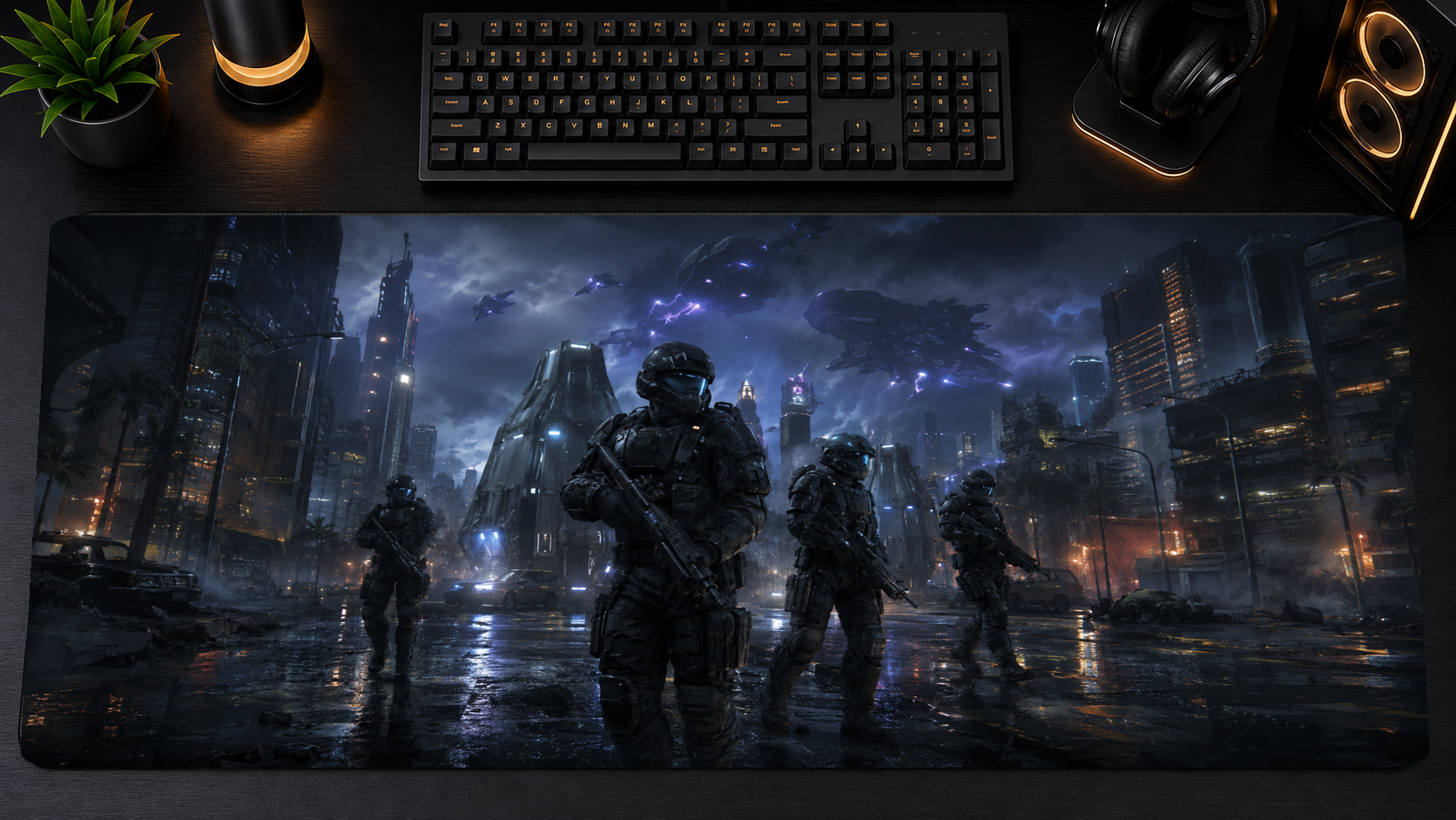 Halo inspired XXL gaming mouse pad 04 Non-LED version, 3 mm thick