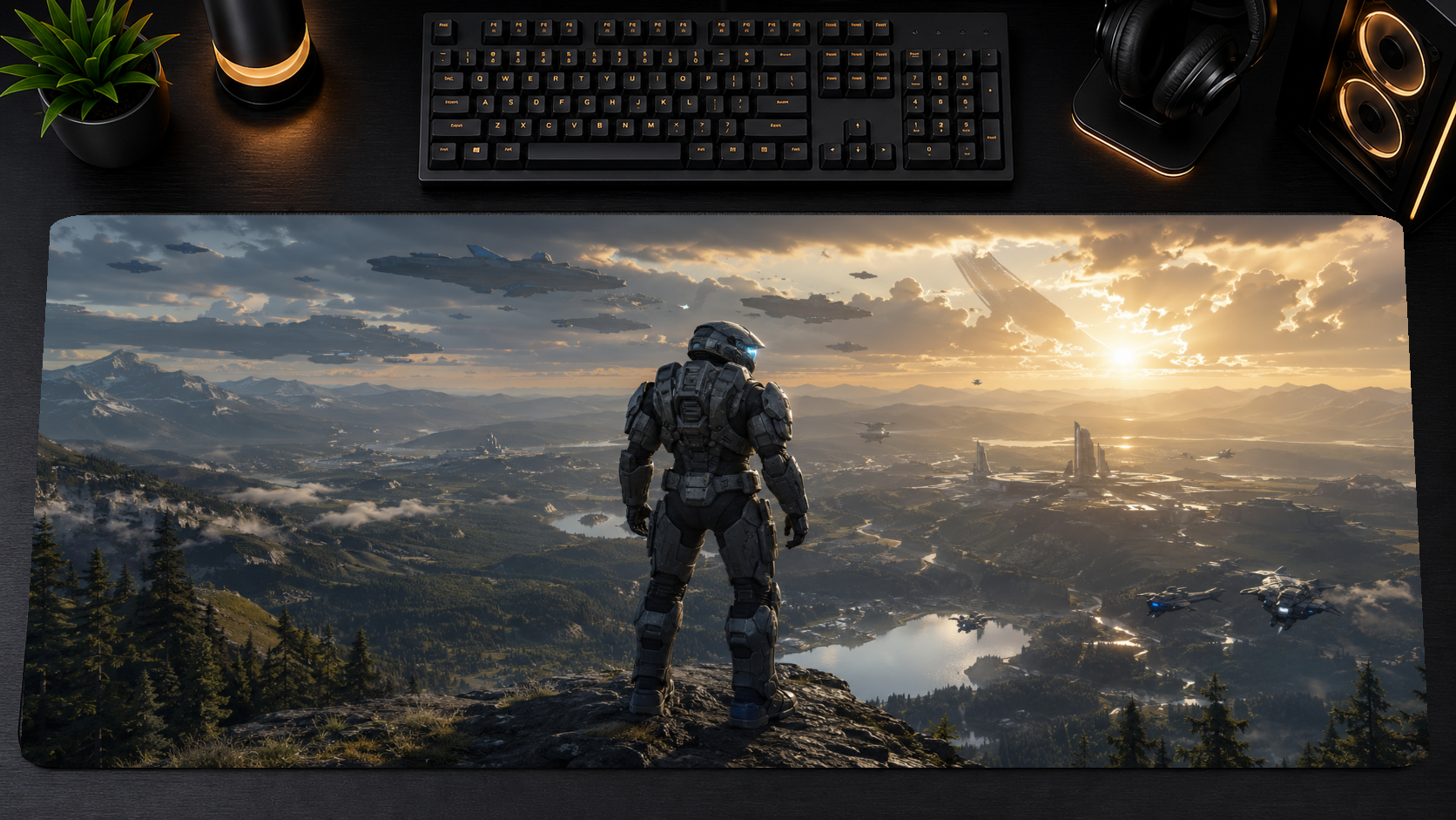 Halo inspired XXL gaming mouse pad 05 Non-LED version, 3 mm thick