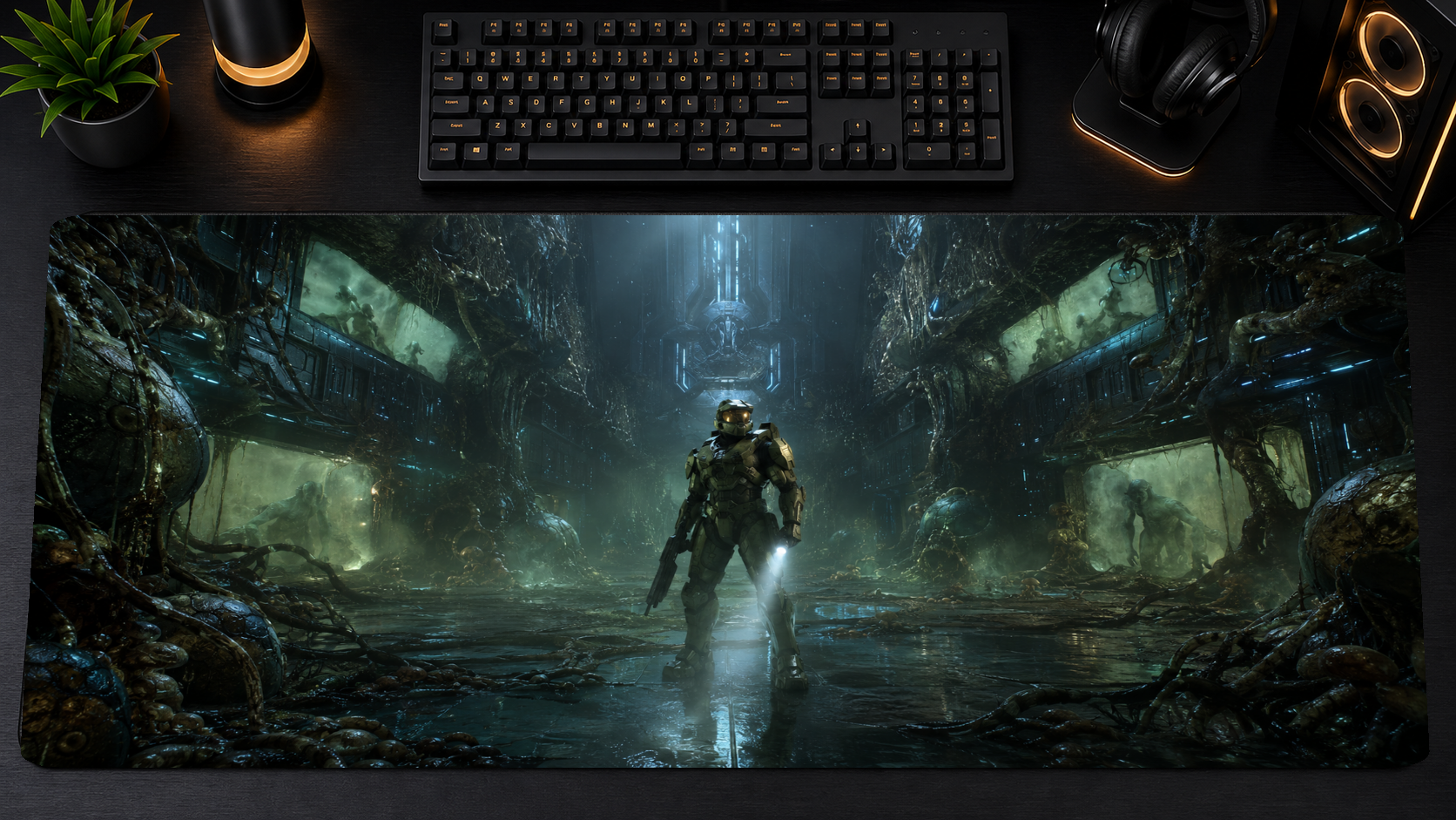 Halo inspired XXL gaming mouse pad 08 Non-LED version, 3 mm thick