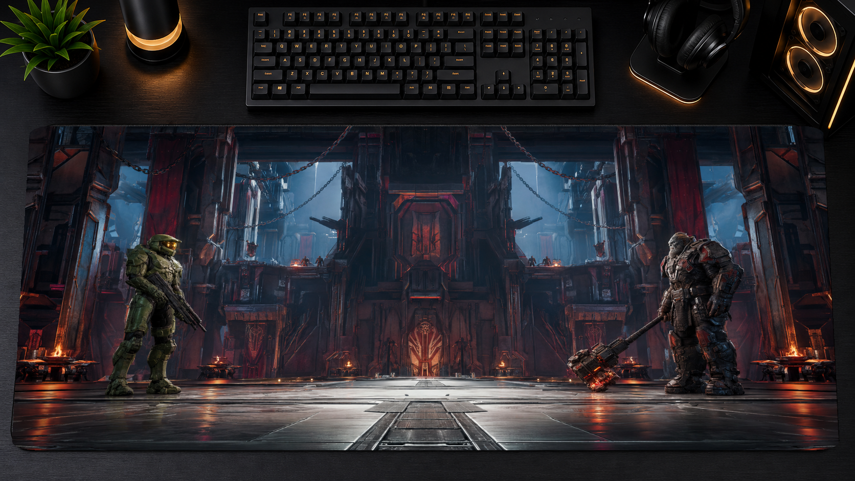 Halo inspired XXL gaming mouse pad 09 Non-LED version, 3 mm thick