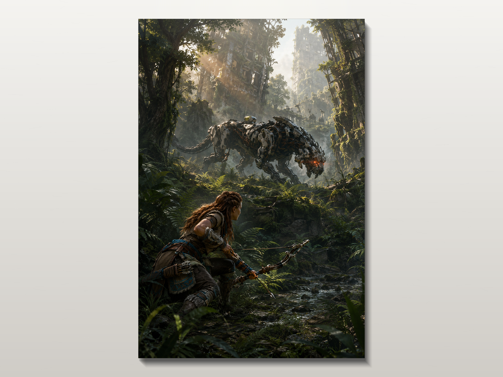 Horizon Zero Dawn inspired canvas poster 02 clean wall art preview