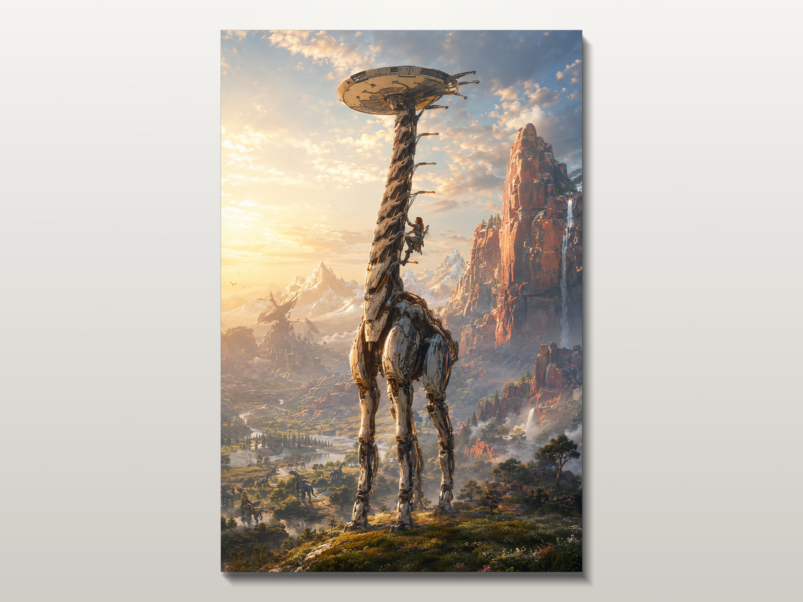 Horizon Zero Dawn inspired canvas poster 03 clean wall art preview