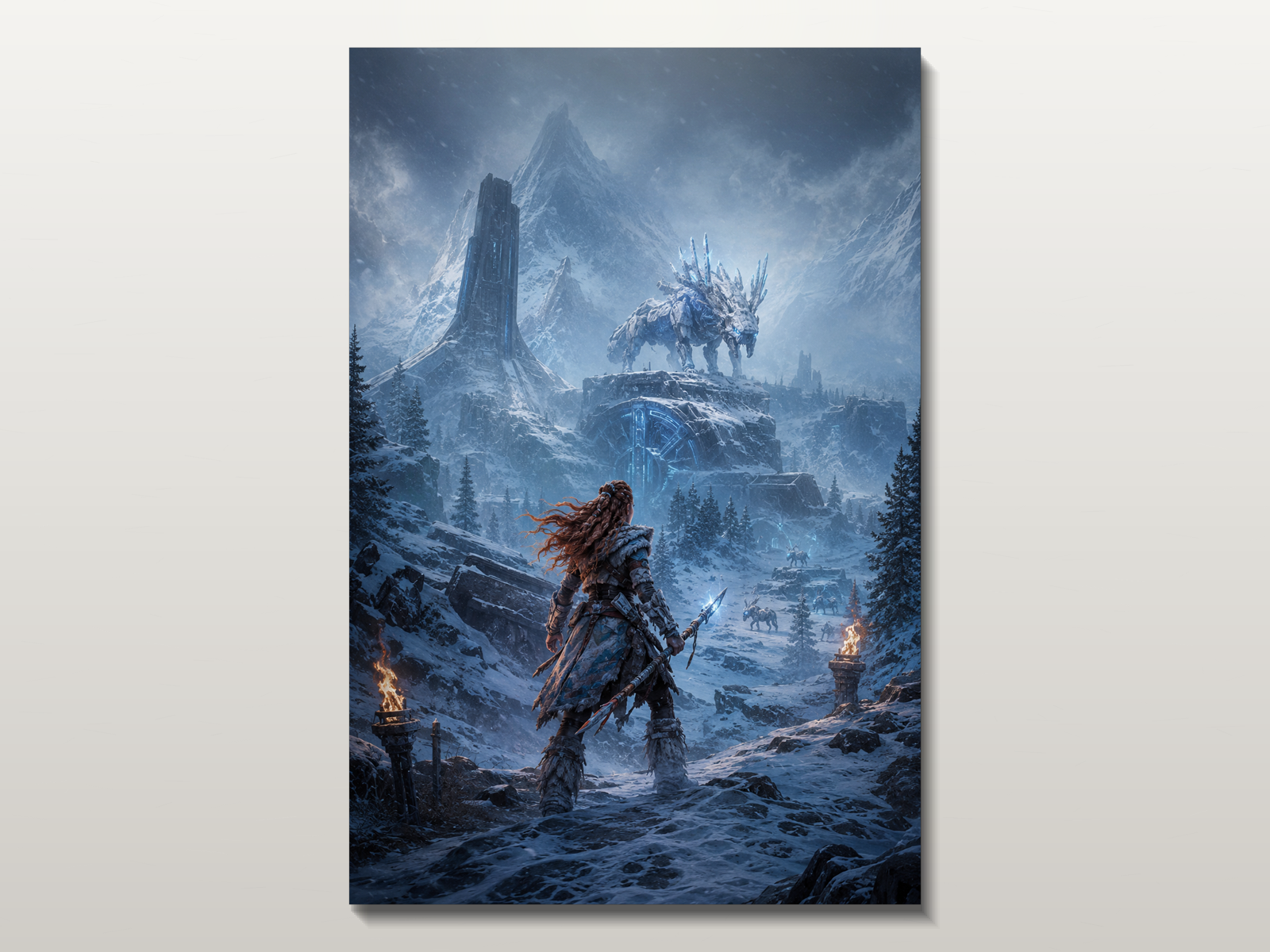 Horizon Zero Dawn inspired canvas poster 05 clean wall art preview