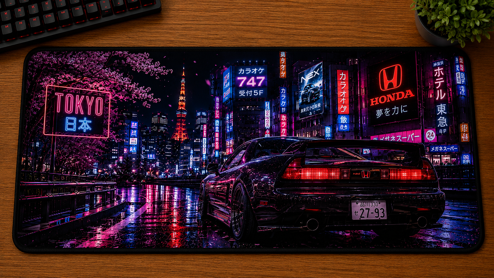 JDM inspired XXL gaming mouse pad 06 Non-LED version, 3 mm thick