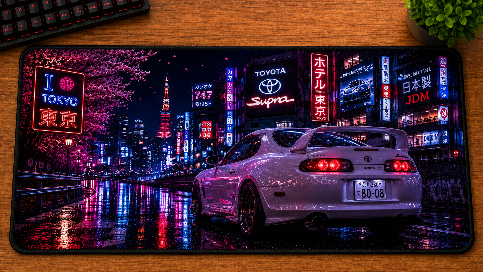 JDM inspired XXL gaming mouse pad 07 Non-LED version, 3 mm thick
