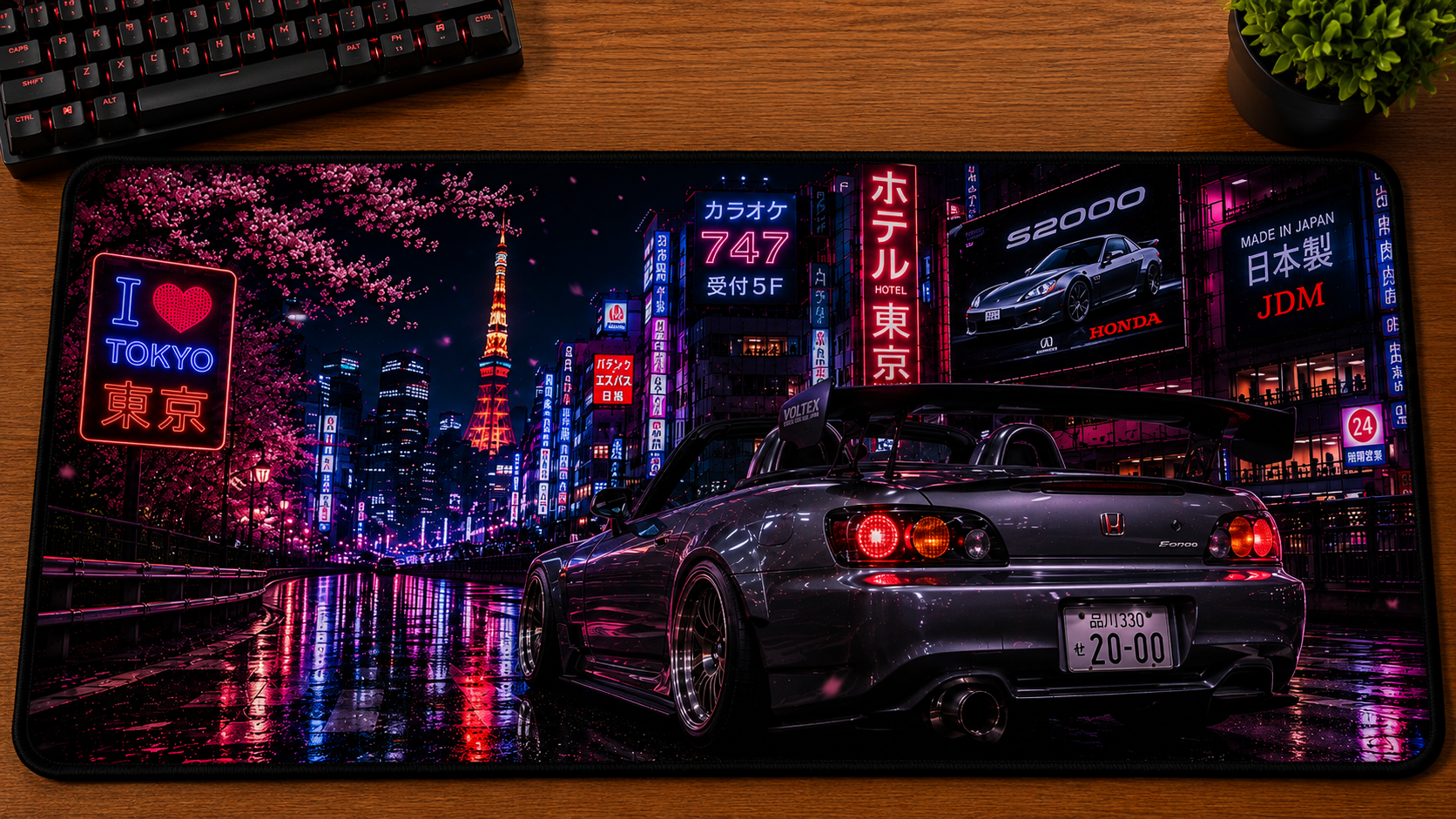 JDM inspired XXL gaming mouse pad 09 Non-LED version, 3 mm thick