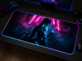 Jinx inspired XXL gaming mouse pad 01 LED version