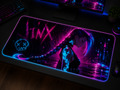 Jinx inspired XXL gaming mouse pad 06 LED version
