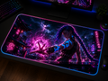 Jinx inspired XXL gaming mouse pad 09 LED version