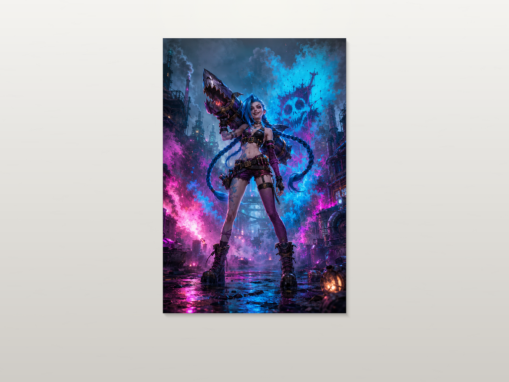 Jinx inspired canvas poster artwork 01