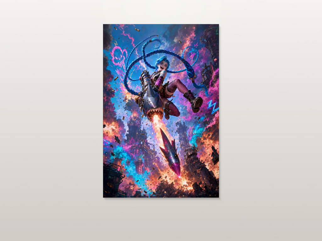 Jinx inspired canvas poster artwork 04