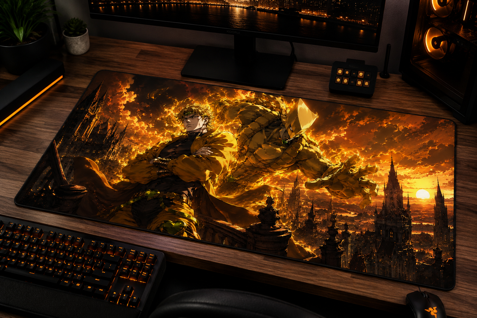 JoJo Steel Ball Run Inspired XXL Gaming Mouse Pad 02 Non-LED