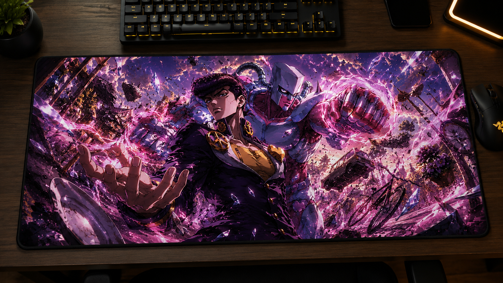 JoJo Steel Ball Run Inspired XXL Gaming Mouse Pad 05 Non-LED