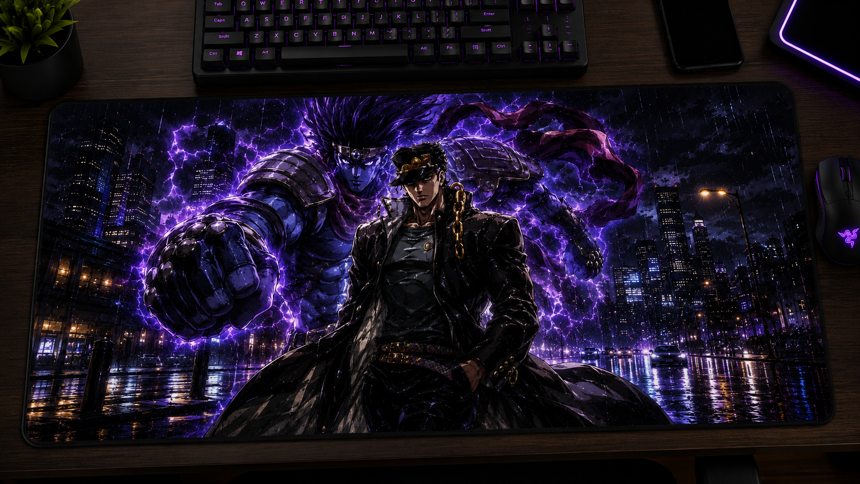 JoJo Steel Ball Run Inspired XXL Gaming Mouse Pad 10 Non-LED