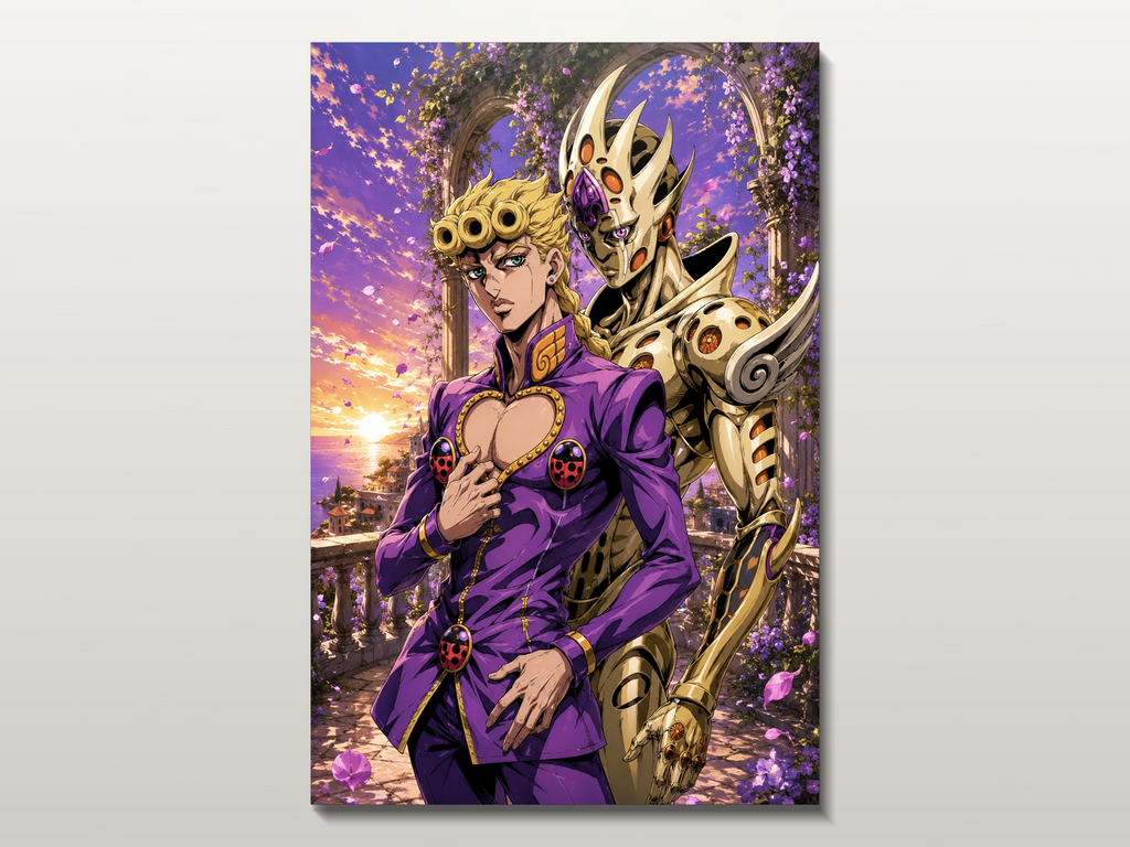 JoJo's Bizarre Adventure inspired canvas poster 03 close wall preview