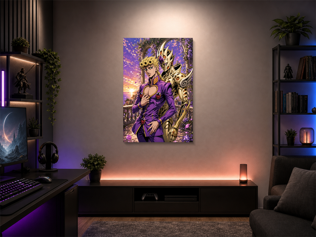 JoJo's Bizarre Adventure inspired canvas poster 03 room mockup