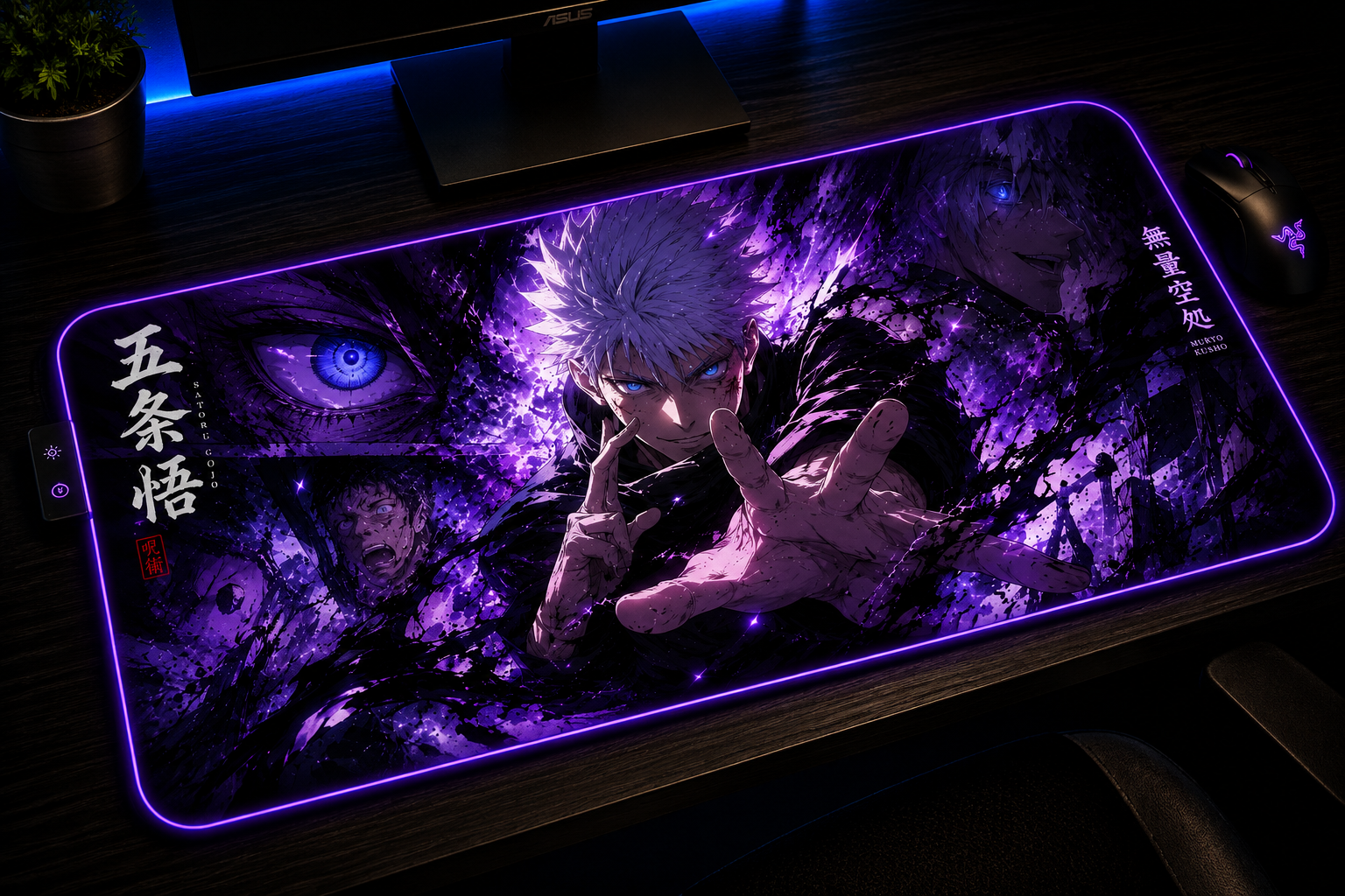 Jujutsu Kaisen Inspired XXL Gaming Mouse Pad 04 LED