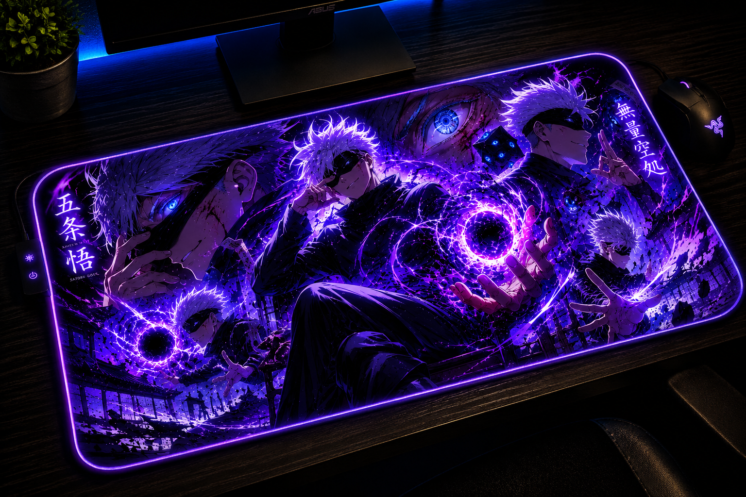 Jujutsu Kaisen Inspired XXL Gaming Mouse Pad 05 LED
