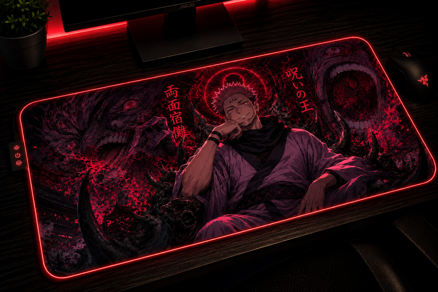 Jujutsu Kaisen Inspired XXL Gaming Mouse Pad 06 LED